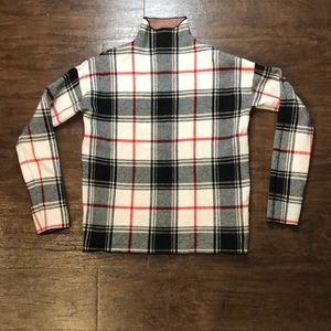 Tahari Plaid Turtleneck Sweater